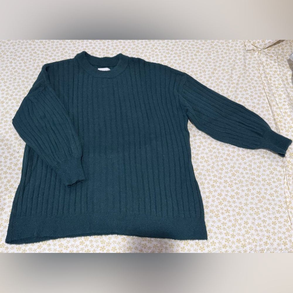 Aerie Teal Fuzzy Sweater